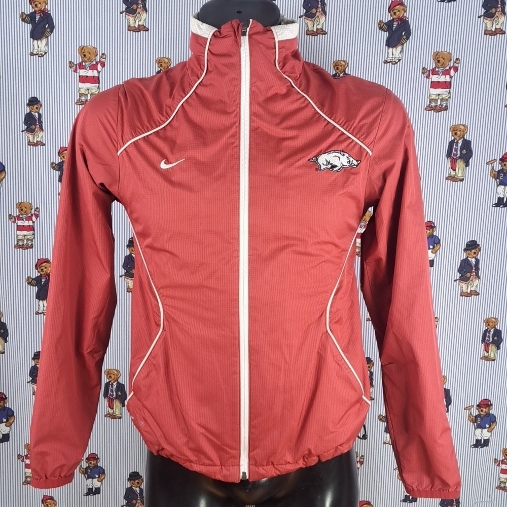 Arkansas Razorbacks Nike Storm Fit stitched logo lightweight Women's Sm jacket - Picture 2 of 8